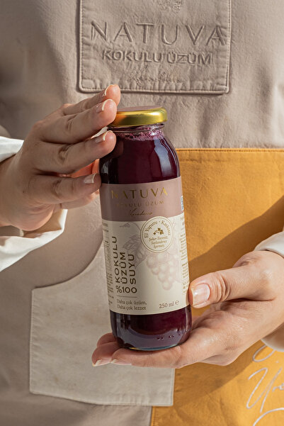 NATUVA 12'lı %100 Kokulu Üzüm Suyu 250 ml Şekersiz