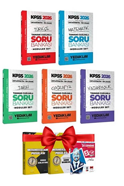 Yediiklim Yayınları 2026 Kpss Ortaöğretim-ön Lisans Çıkmış Sorular Seti Yargı...