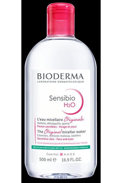 Bioderma سينسيبيو إتش تو أو ماء ميسيلار منظف ومزيل للمكياج - ٥٠٠ مل