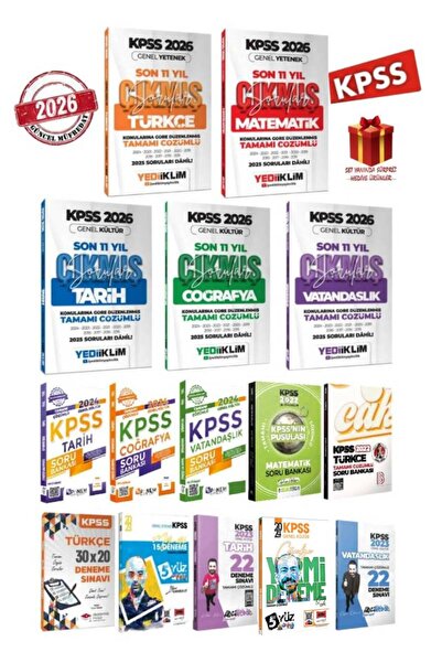 Yediiklim Yayınları 2026 Yediiklim GYGK Tüm Dersler Çıkmış Sorular+GYGK Soru ...