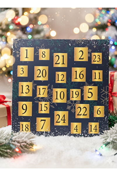 Elika Silver Kadın 24'lü Hediye Seti - Advent Calendar - Gold Takılar - 1 Ade...