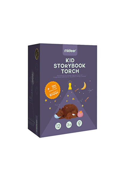 Mideer Masal Projektörü (4ü 1 Arada) Kids Storybook Torch