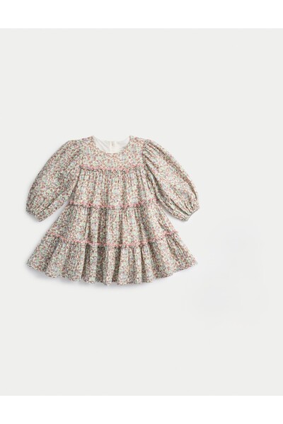 Marks & Spencer Desenli Çocuk Elbise (0-3 Yaş)