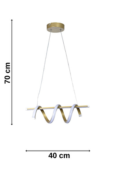 Modavize Emily Modern Tasarım Salon Hol Çocuk Odası - Salon - Mutfak Renk Beyaz Ledli Tekli Led Avize