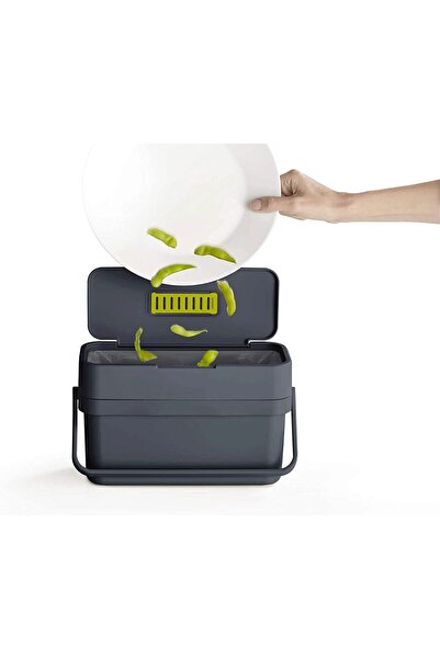 Joseph Joseph Compact Waste Basket Graphite -