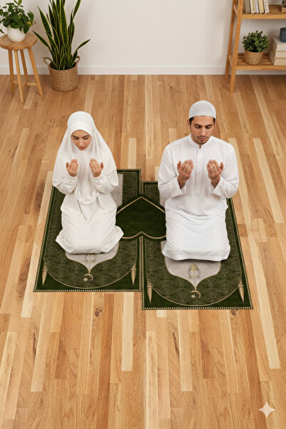 FOREVER ALDORA Heart Double Prayer Rug, Knee-Painless Soft Prayer Rug, Gift P...