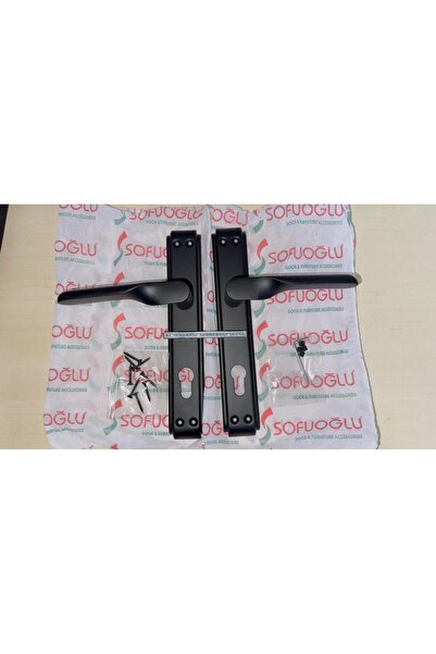 Sofuoğlu Lüx paslanmaz siyah anka mat yale-cümle kapı kolu 1. Takım 1. Sınıf