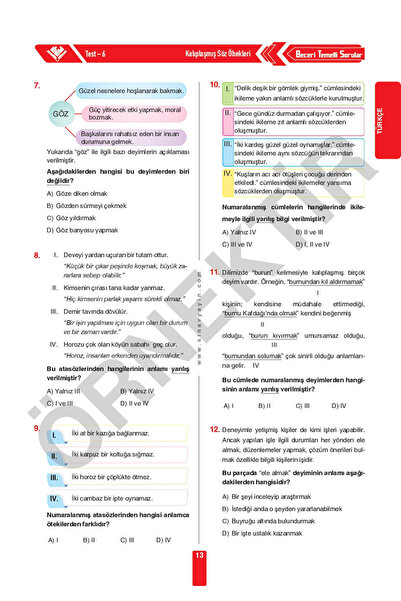 Sınav Yayınları 8. Sınıf LGS Tüm Dersler Soru Bankası