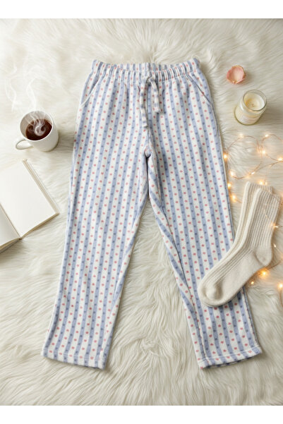 Altınay Luxury Pocket Fleece Winter Pajama Bottoms
