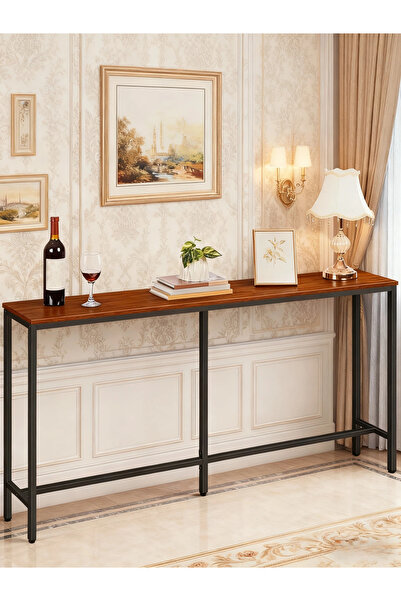 Enjoylifeme Console Table, Wooden Narrow Sofa Table for Entryway, Thin Sofa T...