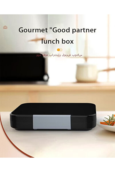 Gootoy Bento Lunch Box for Kids, 6 Compartments Ideal Portion Sizes Leak-Proof Bento box for Kids Borosilic