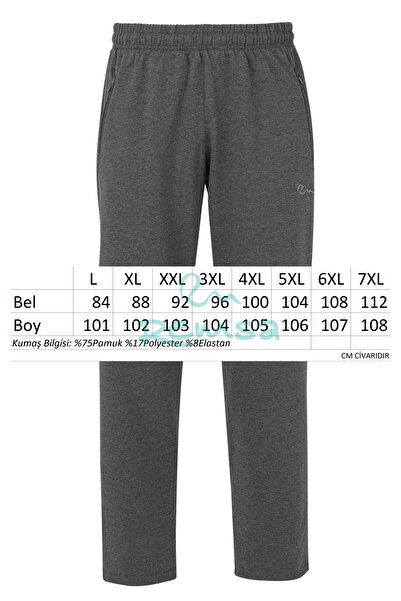 REMSA Sport Men's Sweatpants with 3 Pockets and Zipper Rea-0705 Anthracite