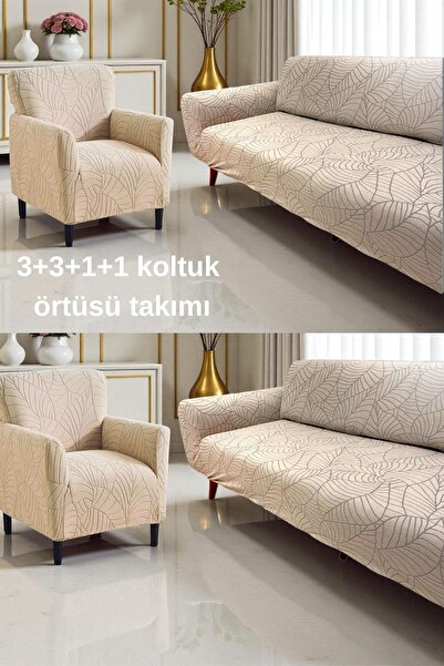 BTF HOME 3.3.1.1 Koltuk Örtüsü Koltuk Kılıfı Takımı Ev Tekstili salon