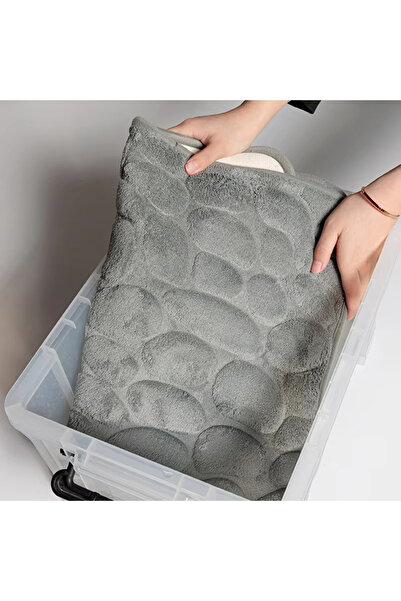 Choice 40cmx60cm Pink Coral Fleece Foot Mat Memory Foam Bathroom Absorbent Floor Door Mat Household