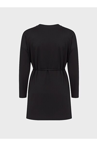 ALİA Zippered Plus Size Tunic - Black -