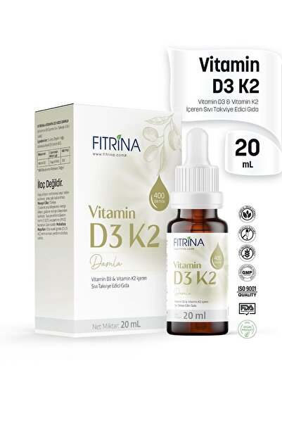 FITRİNA VİTAMİN D3K2 DAMLA 20 ML