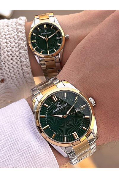 Daniel Klein At Wrist.1.531 - 30 m Water Resistant with Steel Cord, Couple Watch and Special Design Wristwatch Set