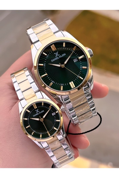 Daniel Klein At Wrist.1.531 - 30 m Water Resistant with Steel Cord, Couple Watch and Special Design Wristwatch Set