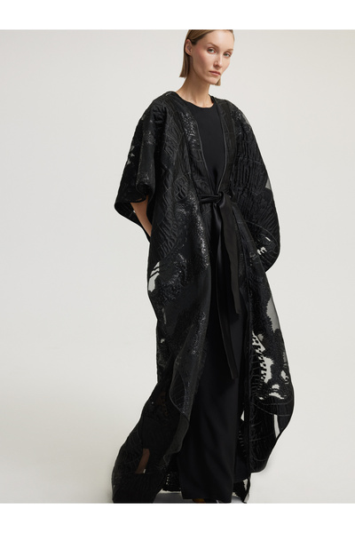 BAQA Organza Black Cap
