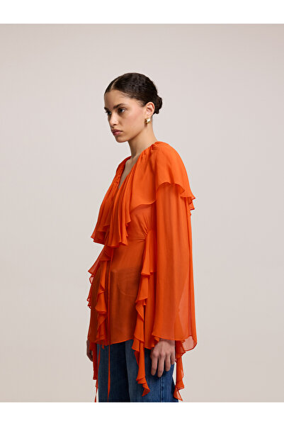 BAQA Orange Blouse