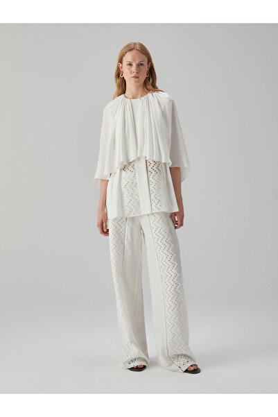 BAQA Pleated Sleeve Detailed Blouse