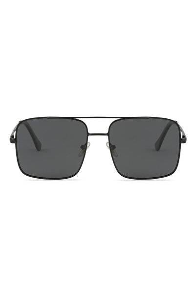 Angel Eyes Square Design Black Glass Black Polarized Glass Men's Casual Goggles
