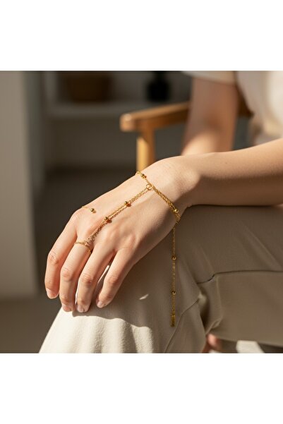 mirelya Kararmaz Gold İnce Zincir Şahmaran