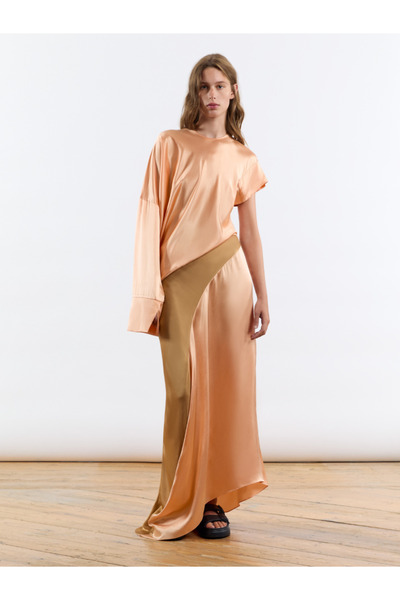 BAQA Salmon Color Long Dress