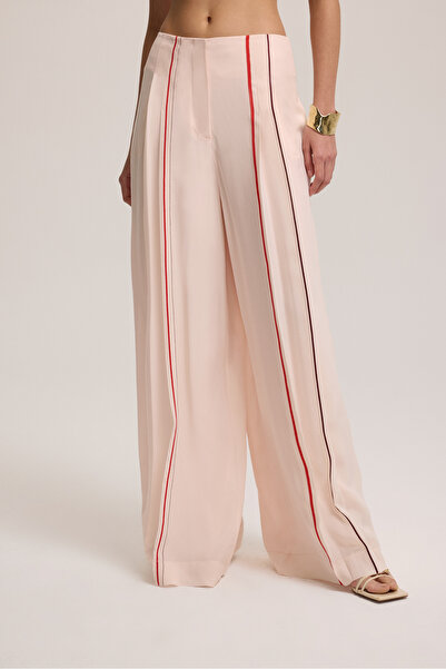 BAQA Stripe Detailed Cupro Trousers