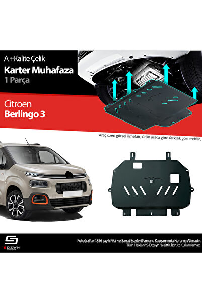 S Dizayn S-Dizayn Citroen Berlingo Çelik Karter Muhafaza Koruma 2018 Üzeri A+...
