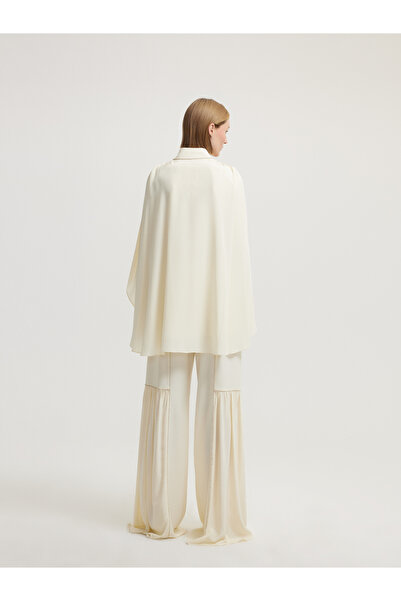 BAQA Drawstring and Stone Detailed Blouse