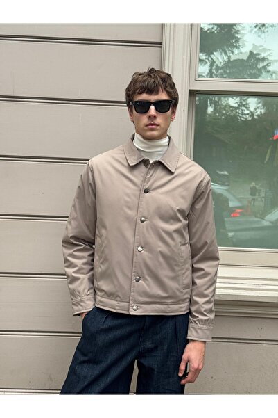 Danger Ανδρικό μπουφάν Basic Coat Μπεζ