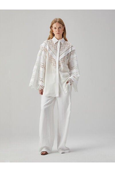 BAQA Embroidered White Shirt