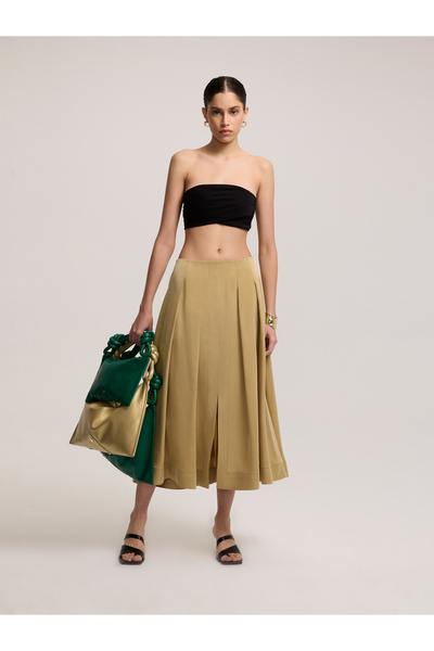 BAQA Khaki Bell Skirt