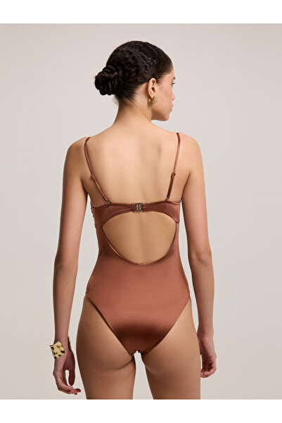 BAQA Elegant Metal Detailed One Piece Swimsuit