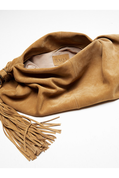 BAQA Large Suede Bag