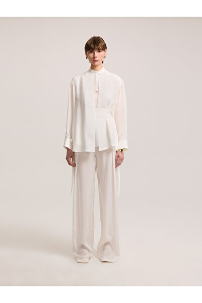 BAQA V-Neck Cupro Blouse
