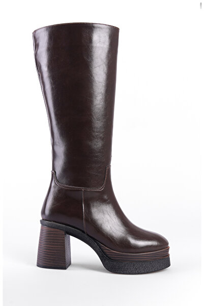 Capone Outfitters Γυναικείες μπότες Beatrice με στρογγυλό τακούνι