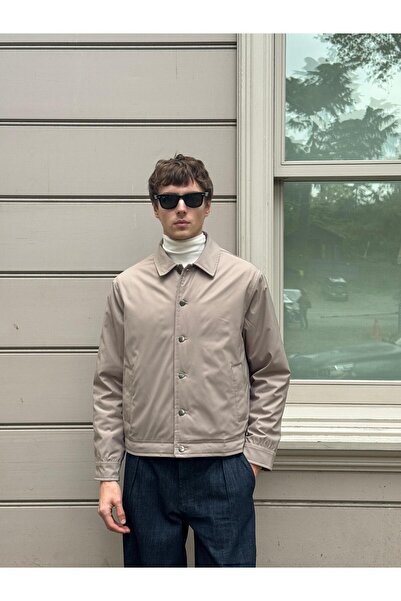 Danger Ανδρικό μπουφάν Basic Coat Μπεζ