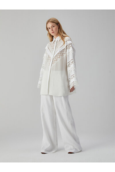 BAQA Embroidered White Shirt