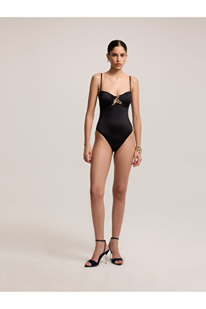 BAQA Elegant Metal Detailed One Piece Swimsuit
