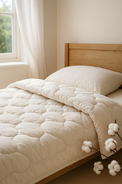 Elyaf Sepeti لحاف فردي من القطن الطبيعي 100%