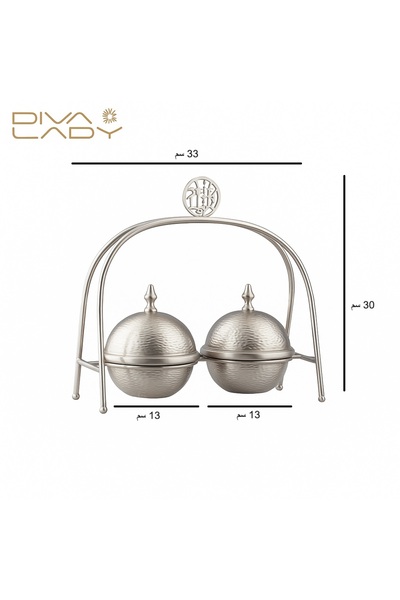 DIVA LADY ✨ A luxurious silver metal date and serving stand – an elegant design suitable for every occasion ✨