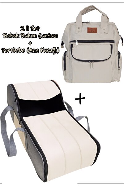 USF Ana Kucağı Puset Bebek Taşıma Portbebe + Anne Bebek Bakım Sırt Çantası 2 li set
