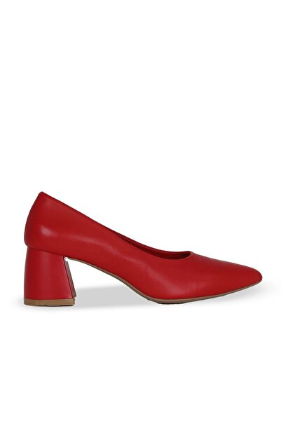 Bueno Shoes Red Sct Δερμάτινα γυναικεία παπούτσια με τακούνι 01we5801