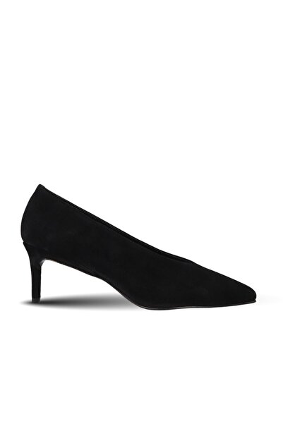 Bueno Shoes Black Suede Women's Heeled Shoes 39Wa2881