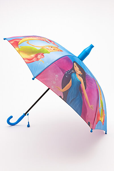 Silmaril 66 CM!! Katlanır Kılıflı Bardaklı Düdüklü Çocuk Şemsiyesi Yağmur Kış...