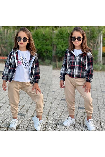 Amur 3-Piece Girl's Set Made of Cotton