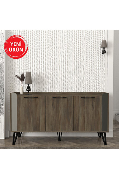 Dekorister Borges Konsol Cura-nehirkumu-antrasit