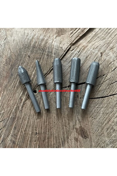 Rotary DEMİR TÖRPÜ SETİ METAL TÖRPÜLEME UCU METAL EĞE SETİ 5 PARÇA